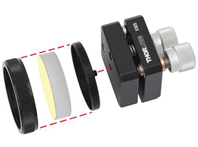 Application of optical adjustment frame in optical lens alignment package